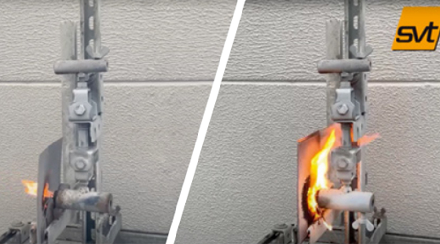 SVT膨脹防火涂料與傳統(tǒng)防火氈在施工及工藝具有明顯優(yōu)勢(shì)