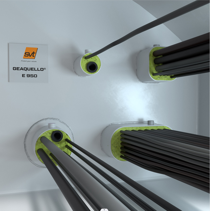 一種艦船和海上項目專用的多重管線貫穿密封防火系統SVT E950